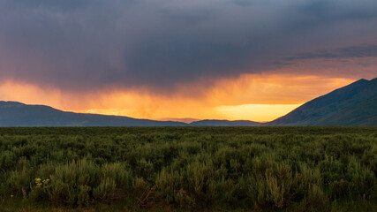 Sunset over Caribou-Targhee National Forest
