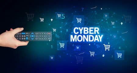 male hand holding wireless peripheral