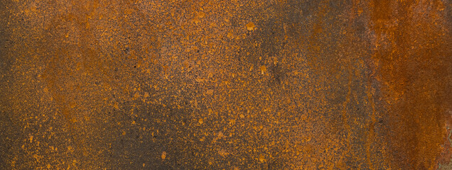 Grunge rusted metal texture and oxidized old metal iron panel background.
