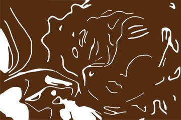 illustration of a little girl with her curly hair 