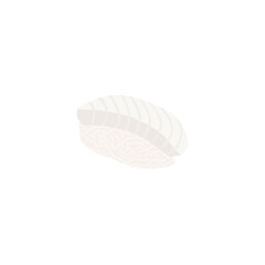 Ika nigiri vector illustration.
Squid nigiri vector illustration on transparent background isolated, white background, ika nigiri illustration vector, calamary, squid and rice, japanese foo