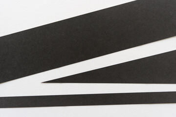 Fototapeta premium abstract composition with black and white paper