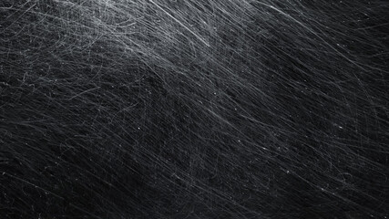 Severe blizzard isolated on the black background. Strong wind causes snow to fall in all directions constantly changing its way.