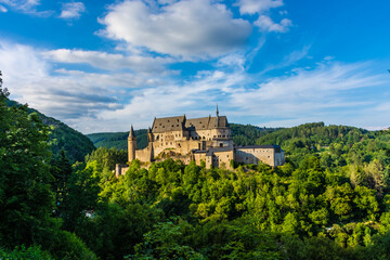 Fototapeta na wymiar Castle of Vianden in Luxembourg