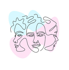 Logo for the beauty industry. Vector