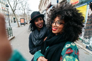 friends taking a selfie