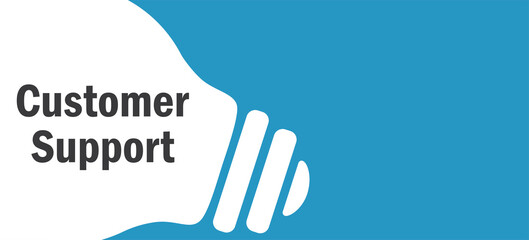 Customer Support in lamp background illustration