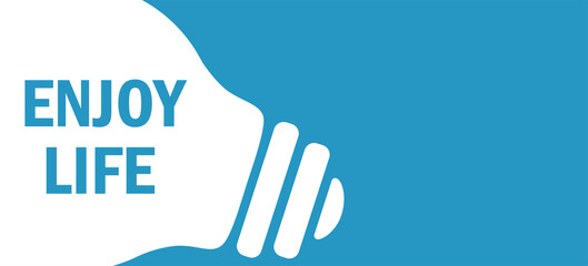 Fototapeta premium enjoy life in lamp background illustration