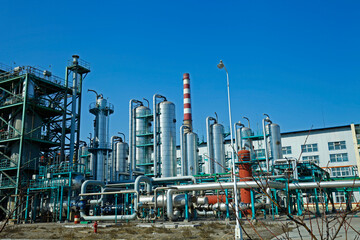 Fototapeta premium Industrial plant equipment