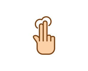 Gesture premium line icon. Simple high quality pictogram. Modern outline style icons. Stroke vector illustration on a white background. 