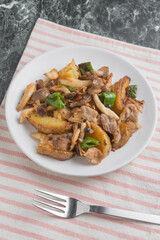 豚肉と野菜のオーロラソース炒め