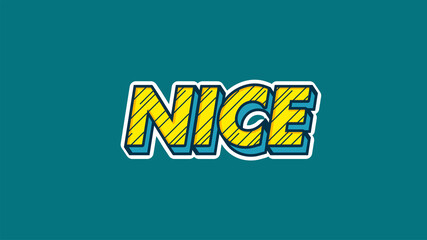 Nice Text Effect Ilustration 3D