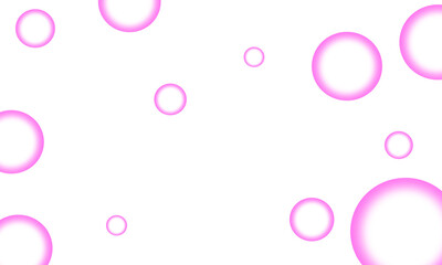 Pink bubble pattern white background