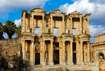 Fototapeta premium Ancient Library of Celsus. Roman building ruins in Ephesus. Anatolia. Turkey