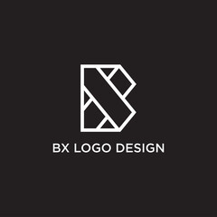 Fototapeta premium BX LETTER LOGO DESIGN VECTOR