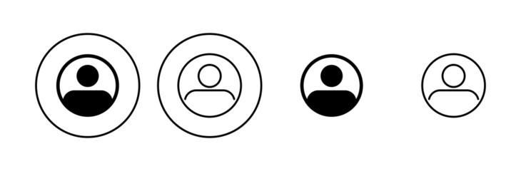 People icon set. person icon vector. User Icon vector