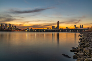 Fototapeta premium night view of han river