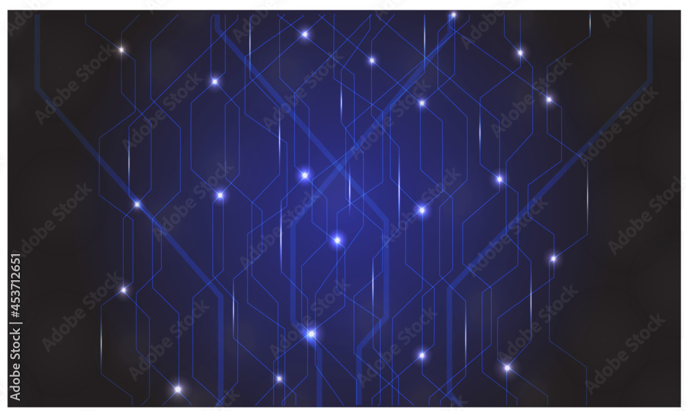 Aufkleber line shape dot system blue background copy space empty pattern business technology electronic elemen