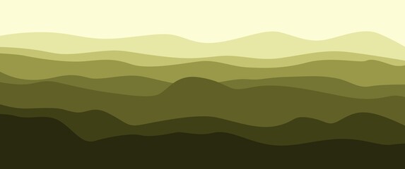 Fototapeta na wymiar Mountain layers landscape vector illustration used for background, backdrop, editable background, banner, travel banner, wallpaper.