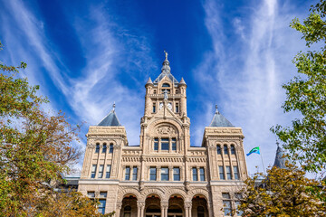 City hall of salt lake city in Utah USA