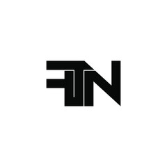 Obraz premium ftn initial letter monogram logo design