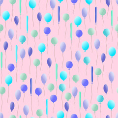 seamless pattern with balloons