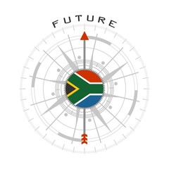 Global business and economic growth concept illustration