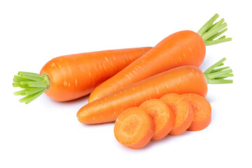 carrots isolated on white
