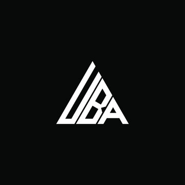 UBA letter logo creative design. UBA unique design