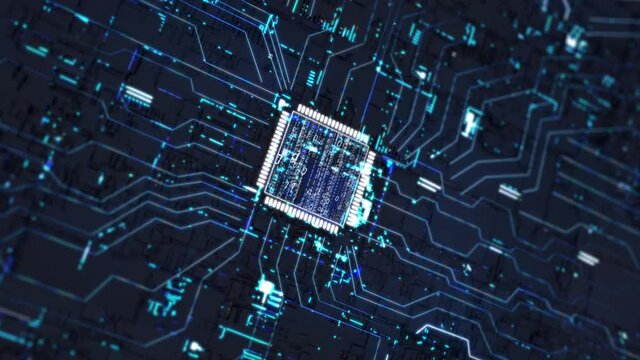 Artificial intelligence big data Internet CPU chip circuit board