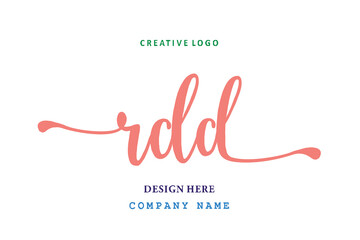 RDD lettering logo is simple, easy to understand and authoritative