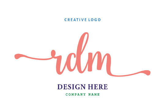 RDM lettering logo is simple, easy to understand and authoritative