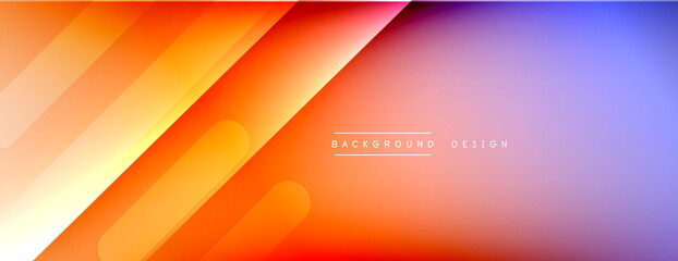 Fototapeta premium Dynamic lines abstract background. 3D shadow effects and fluid gradients. Modern overlapping forms