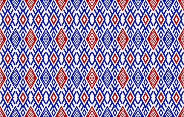geometric pattern Vector Background Blue Red White Modern Graphic Pattern.
