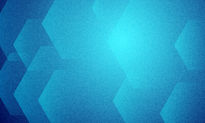 Abstract blue textured background with geometric hexagon shapes pattern.