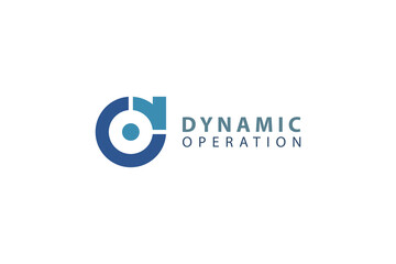 Letter D and O combination dynamic operation business logo