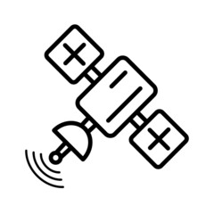 Obraz premium Satelite icon vector design template
