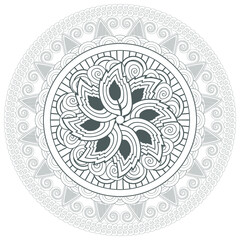 Coloring Books for adult. Hand drawn flowers in zentangle style for t-shirt design or tattoo and coloring book