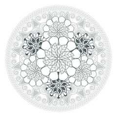 Coloring Books for adult. Hand drawn flowers in zentangle style for t-shirt design or tattoo and coloring book