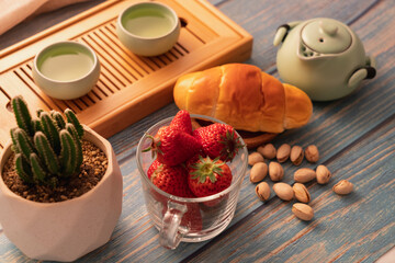 breakfast with fruits and berries