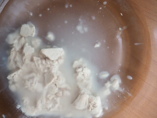 fresh yeast in water