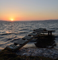 Pequeña isla privada para ver amanecer.