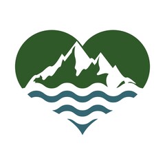 Mountain logo vector icon