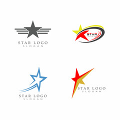 Obraz premium Star icon Template vector illustration design