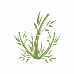 Bamboo Logo Template vector icon illustration design