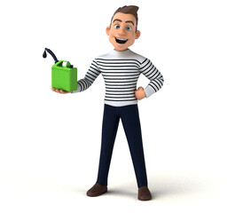 Fun 3D cartoon casual character