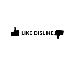 Like dislike  icon. hand like, hand thumb up icon