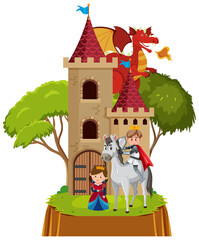 Happy prince and princess