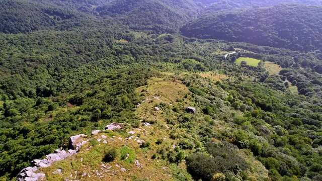 Snake Mountain NC, North Carolina Ridgeline aerial