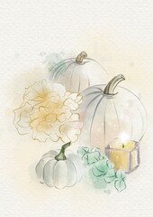 thanksgiving day watercolor